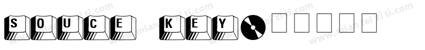 souce key字体转换